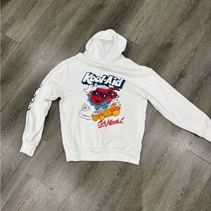 White Graphic Hoodie for Men